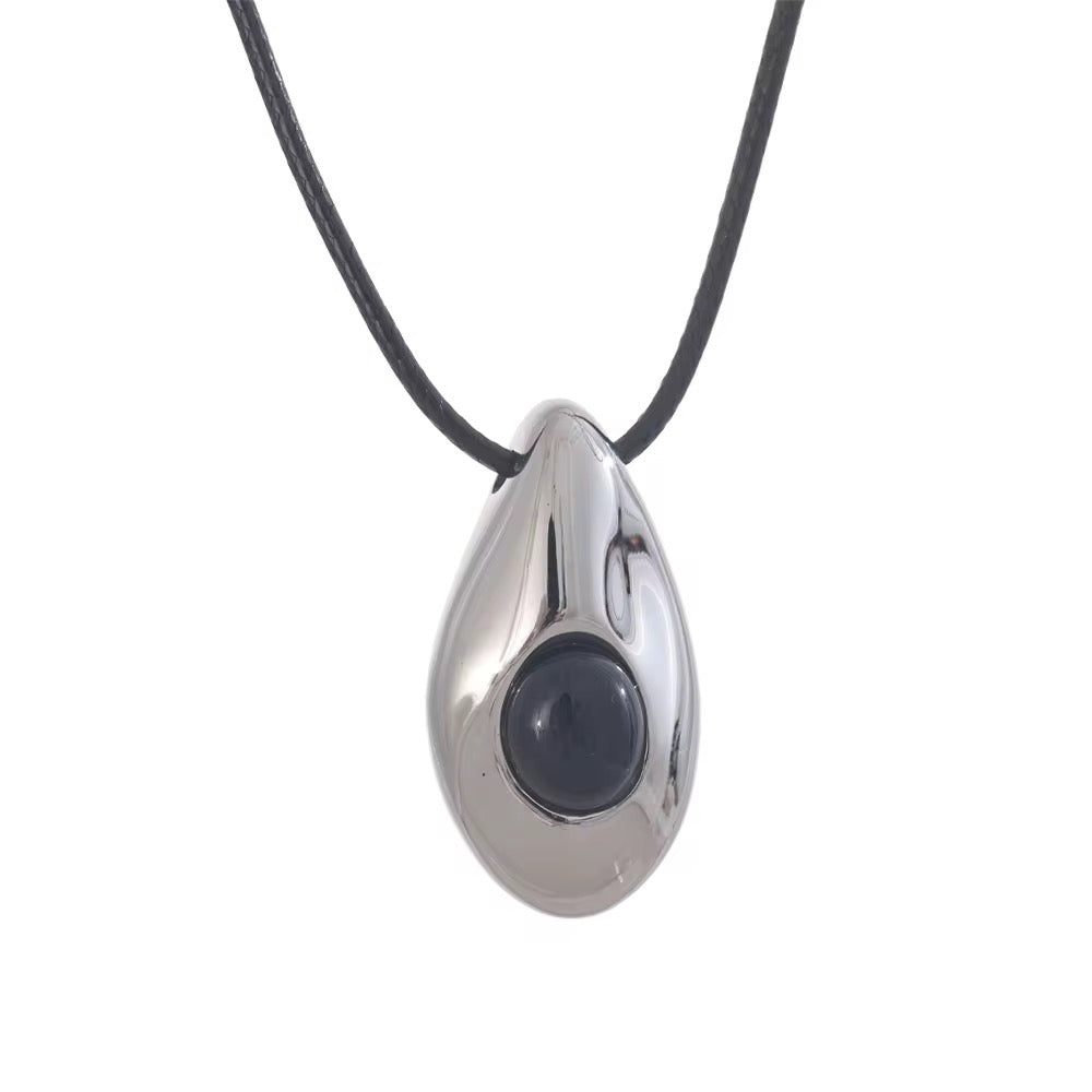 Onyx Drop Necklace