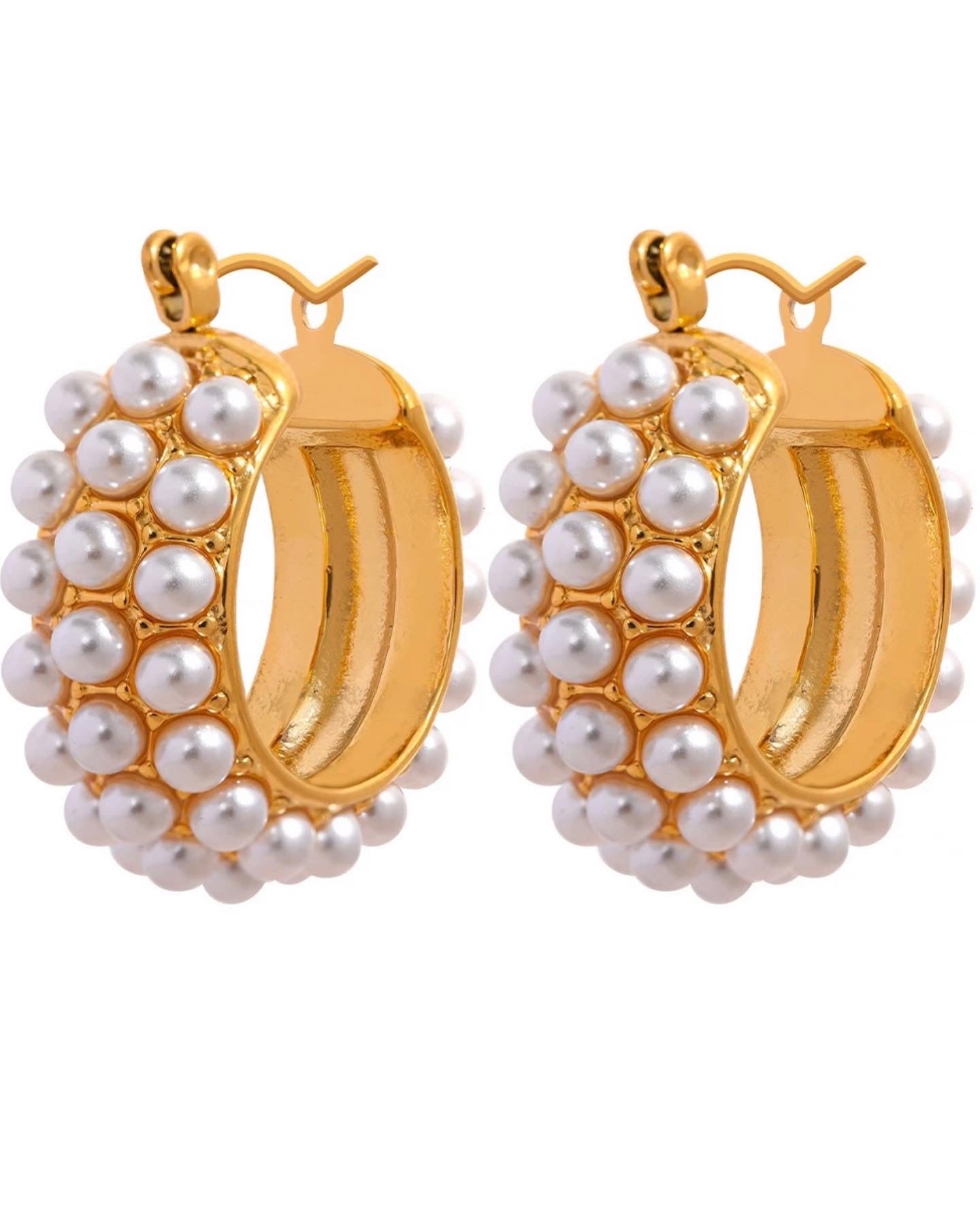 Pearl Hoops