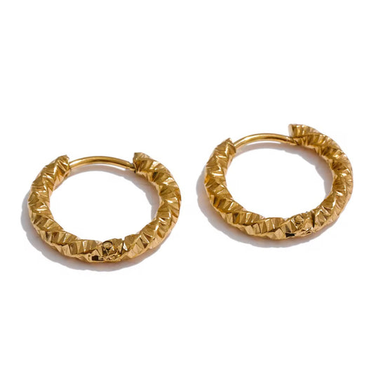 Texture Mini Hoops