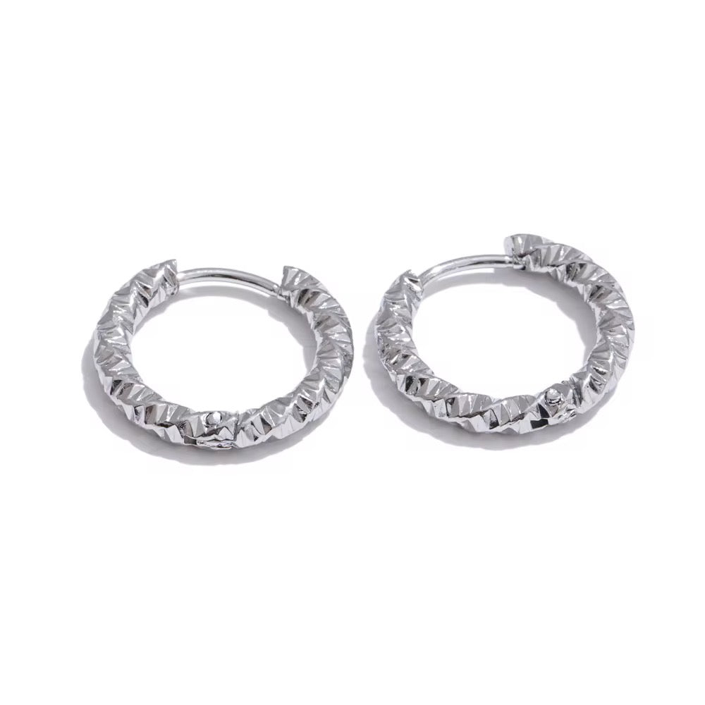 Texture Mini Hoops